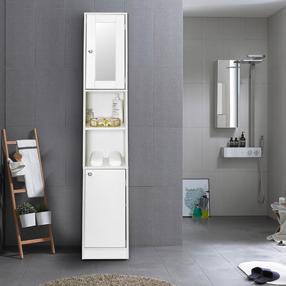 Bathroom Cabinet, Tall and Slim, Providing a Mirror