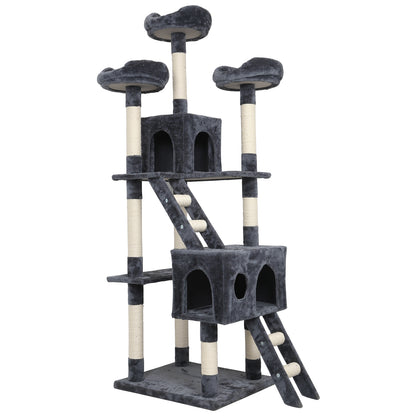 Cat Scratching Tree, Large Size, with Ladders and Looking Platforms