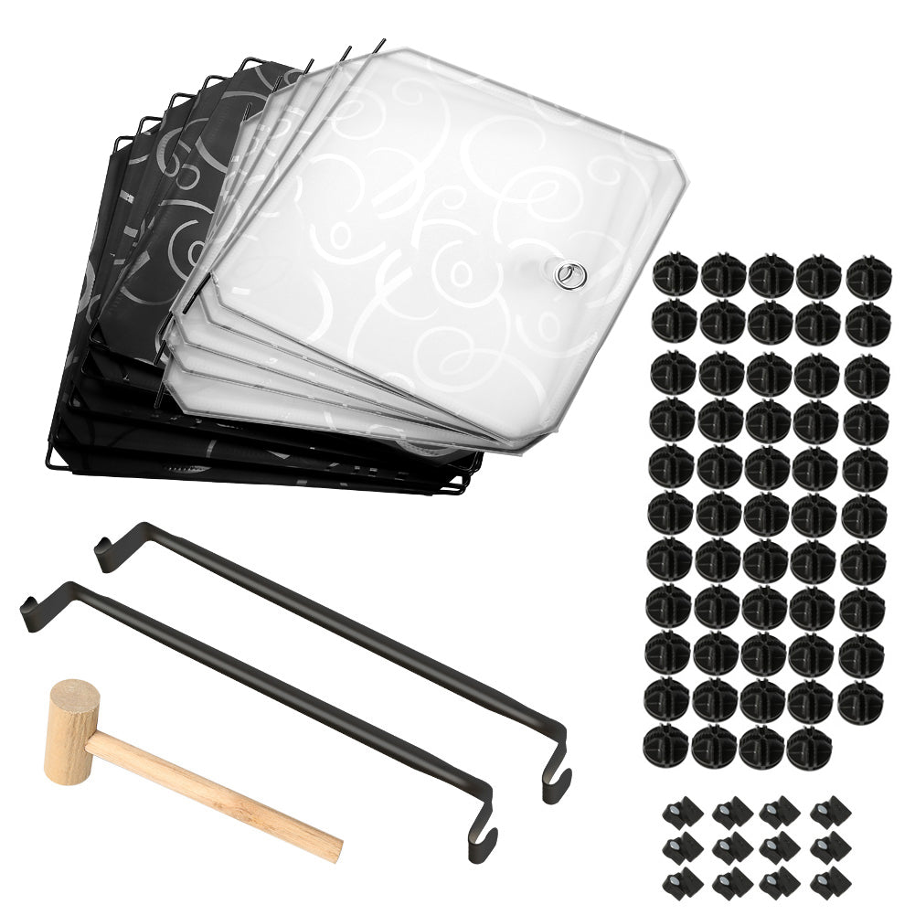 Bedroom PP Storage Wardrobe, 12 /20Cubes, with White Door Panel Twill Printed