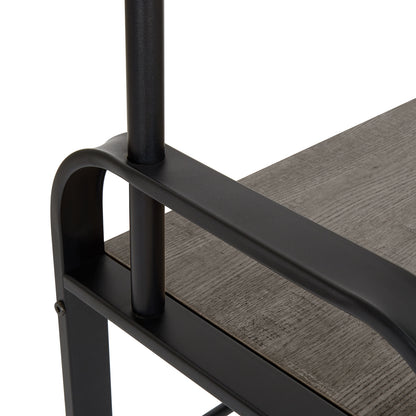 Coat Rack, with Shoe Storage Bench and Anti-tip Straps