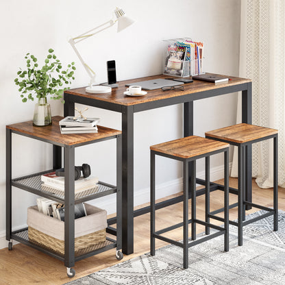 Multi-functional Storage Trolley with Wheels