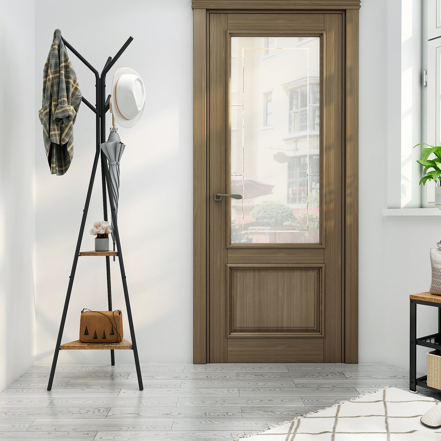 Hall Tree Triangle Design, Matte Coating