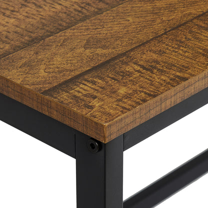 Retro Industrial Computer Table£¬L-shaped, with Open Storage Spaces