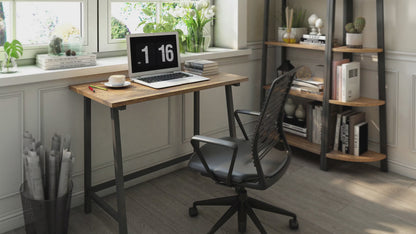 Retro Industrial Computer Table for Home Office, Basic Type