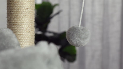 Cat Scratching Tree, Middle Size, with Looking Platforms and Hammock