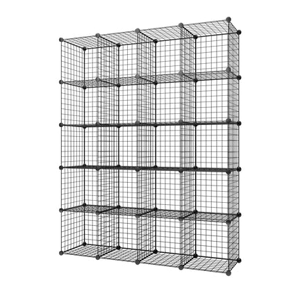 Bedroom Wire Mesh Wardrobe, 20 Cubes