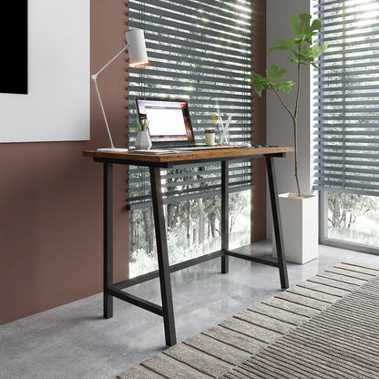 Retro Industrial Computer Table for Home Office, Basic Type