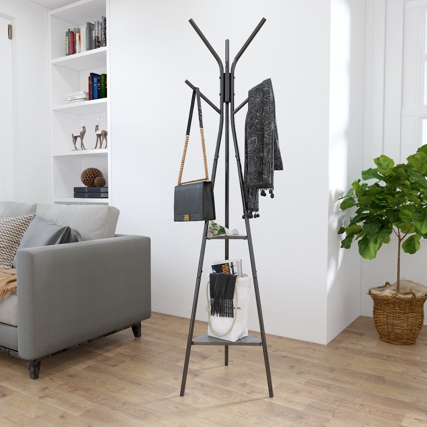 Hall Tree Triangle Design, Matte Coating