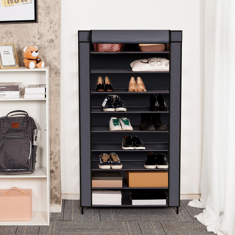 Non-woven Fabric Foldable Shoe Rack,  Single Raw and Multi-layer