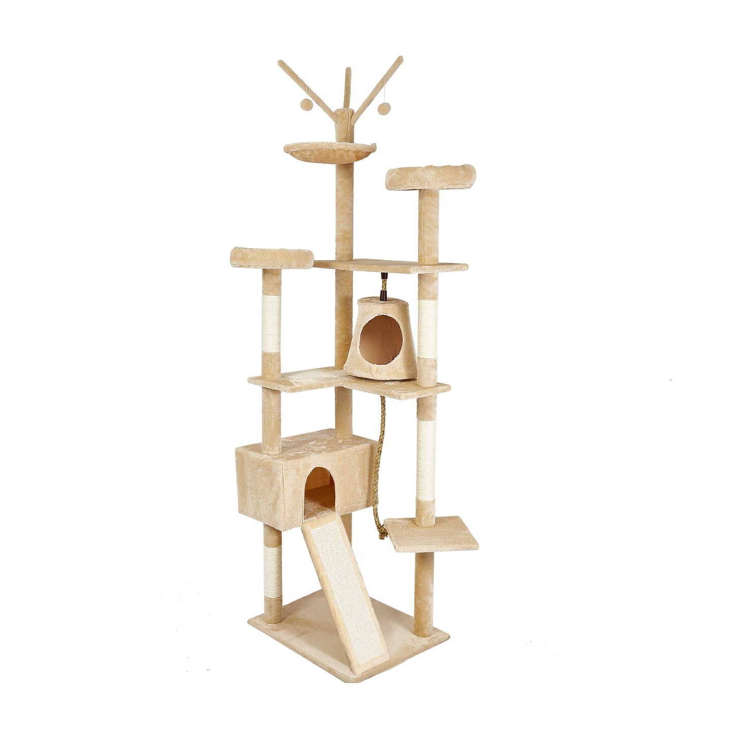 Cat Scratching Tree,Large Size, Seven Levels of Different Heights